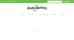 Desktop Screenshot of healthwholeness.com