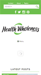 Mobile Screenshot of healthwholeness.com