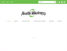 Tablet Screenshot of healthwholeness.com